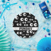 ファンデイ、白黒の眼球紙プレート ペーパープレート (パーティー)