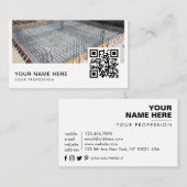 ファンデーション・ビジネス・カードQRコード 名刺 (正面/裏面)