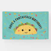 ファントスタおもしろいコ誕生日かわいいかわいいタコ 横断幕 (横)