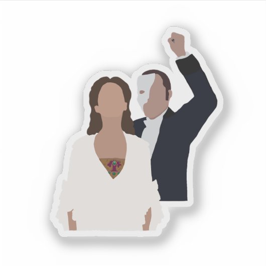 ファントムとクリスティーン シール (正面)