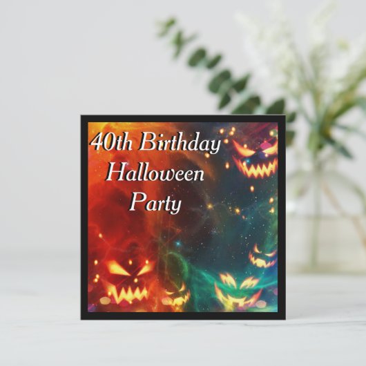 ファントムカボチャ40th誕生日パーティー 招待状 (スタンド正面)