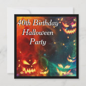 ファントムカボチャ40th誕生日パーティー 招待状 (正面)