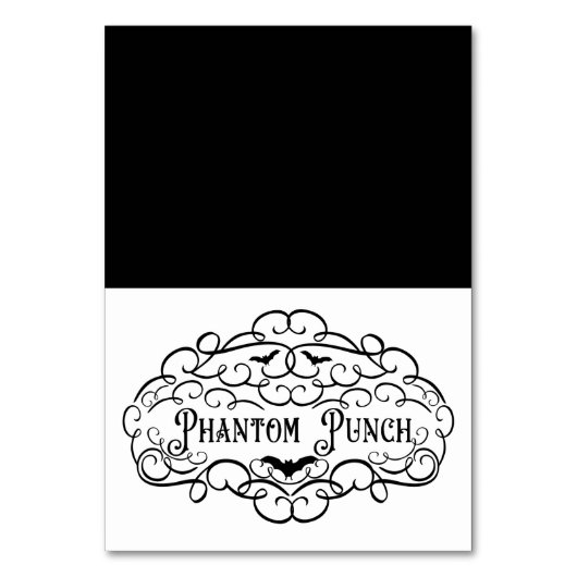 ファントムパンチ ヴィンテージ ハロウィン フードテント テーブルナンバー (正面)