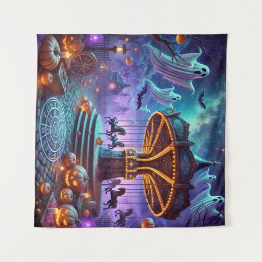 ファントム回転木馬ハロウィーン タペストリー (正面(横))