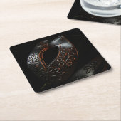 ファントム死ぬバラ スクエアペーパーコースター (アングル)