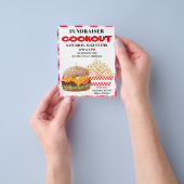 ファンドリザークックバーベキューファーストフードギンガム チラシ (手)