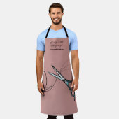 ファンドレ与えーザーとスニップピンクエプロン エプロン (着用した状態)