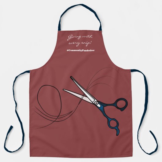 ファンドレ与えーザーとスニップヘアサロンエプロン エプロン (正面)