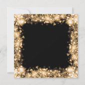 ファンドレ企業のイザーガラパーティーきらめく金ゴールド 招待状 (裏面)