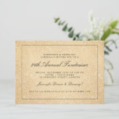 ファンドレ企業のイザーガラパーティー金ゴールド絵を描グリッター 招待状 (スタンド正面)