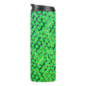 ファンド黄色と暗いトレース、四角形の明るい緑。 タンブラー (回転右)