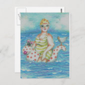 ファンニがフランボローをする ポストカード (正面/裏面)