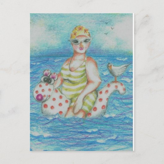 ファンニがフランボローをする ポストカード (正面)