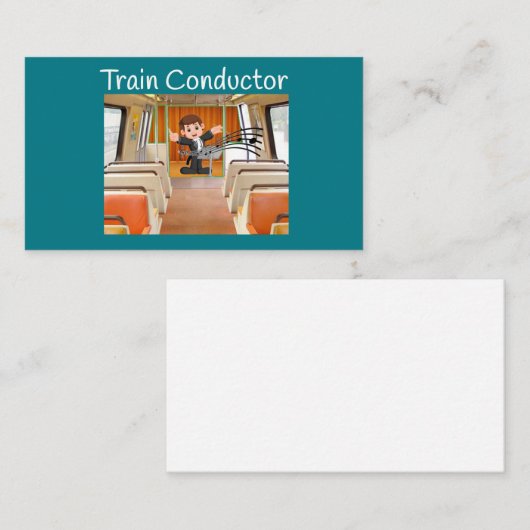 ファンニーコムによる車掌機関車のメロディ 名刺 (正面/裏面)