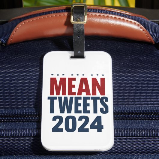 ファンニー・ツウィート 2024 おもしろしエレクション Trump  ラゲッジタグ (正面インサイチュ2)