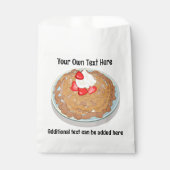 ファンネルケーキオンプレート2カスタム文字フィールド フェイバーバッグ (正面)