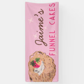 ファンネルケーキ食品トラックベイカー事業 横断幕 (縦)