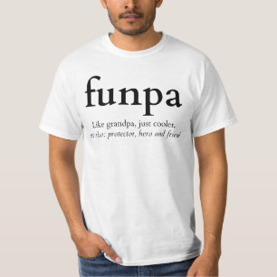 ファンパおもしろいグランパ定義 Tシャツ