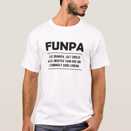 ファンパ – おじいちゃんみたいなクール Tシャツ (正面)