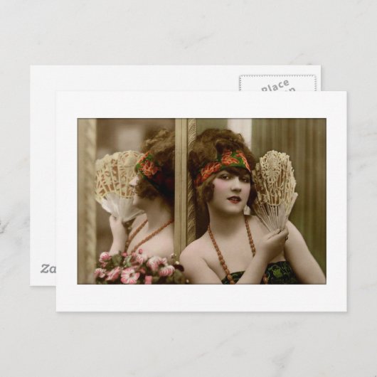 ファンビクトリアンと反射を持つ美しい ポストカード (正面/裏面)