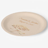 ファンビクトリアンをテーマにしたカソリッ結婚クス ペーパープレート (アングル)