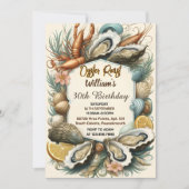 ファンビーチ シーフード パールオyster ロースト 30歳の誕生日 招待状 (正面)