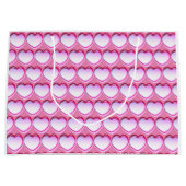 ファンピンクハーツ ラージペーパーバッグ (正面)