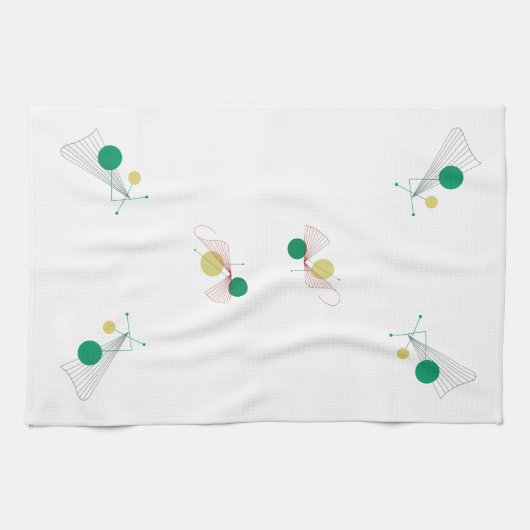 ファンファーレのアメリカ人のMoJoの台所タオル キッチンタオル (横)