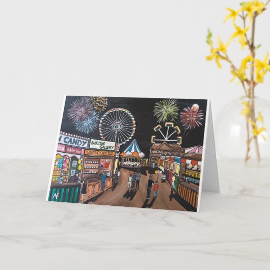 ファンフェア絵を描アットナイトズバイアルフレッドキツネ カード (黄色い花)