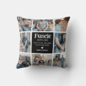 ファンフォトコラージュ定義かわいいモダンおじさん クッション (裏面)