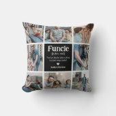 ファンフォトコラージュ定義かわいいモダンおじさん クッション (正面)