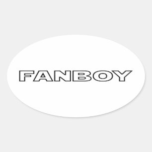 ファンボーイ 楕円形シール