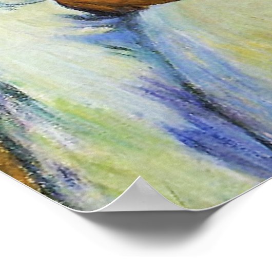 ファンポスター付きゴーギャンの少女 ポスター (角)