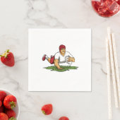 ファンラグビー用ラグビーボールプレーヤー スタンダードカクテルナプキン (インサイチュ)