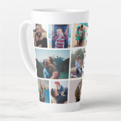 ファンルアンクルフォトコラージュ カフェラテマグ (左アングル)