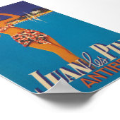 ファンレピンアンティベスフランスヴィンテージトラベル ポスター (角)