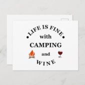 ファンントキャンプとワインのことわざ シーズンポストカード (正面/裏面)