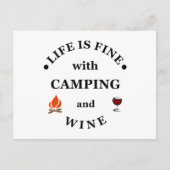 ファンントキャンプとワインのことわざ シーズンポストカード (正面)