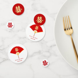 ファン中国のと二重の幸せ |中国の結婚s コンフェッティ