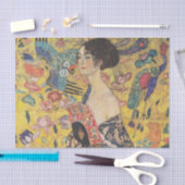 ファン付きグスタフクリムト 薄葉紙 (クラフト)