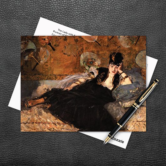 ファン付きレディエドアードマネ ポストカード