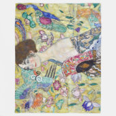 ファン付きレディグスタフクリムト フリースブランケット (正面)