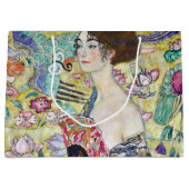 ファン付きレディグスタフクリムト ラージペーパーバッグ (正面)