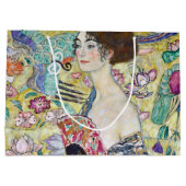 ファン付きレディグスタフクリムト ラージペーパーバッグ (裏面)