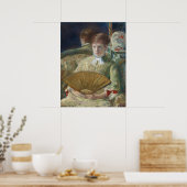 ファン付き女性 – Mary Cassattファインアートポスター ポスター (キッチン)