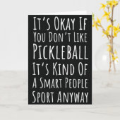 ファン向けピクルボールカード好き女性男性 カード (黄色い花)