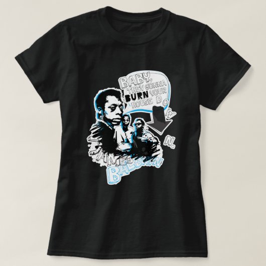 ファン向け最高ののMens James Baldwin Graphic Tシャツ (デザイン正面)