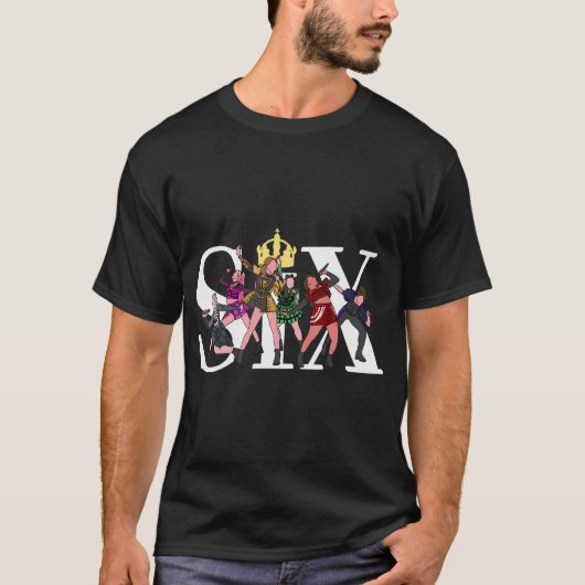 ファン必見の超素晴らしいSixグラフィック Tシャツ (正面)