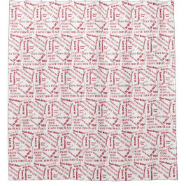 ファン応援の勇気付けられる語 シャワーカーテン