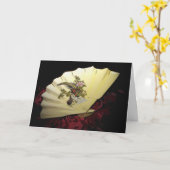 ファン日本のグリーティングカード カード (黄色い花)